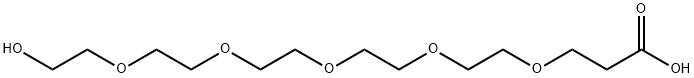 Hydroxy-PEG5-acid 化学構造式