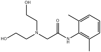 Acetamide, 2-[bis(2-hydroxyethyl)amino]-N-(2,6-dimethylphenyl)-,20846-30-4,结构式