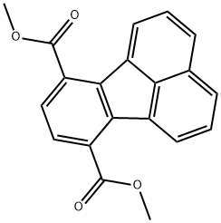 7,10-Fluoranthenedicarboxylic acid, 7,10-dimethyl ester Struktur