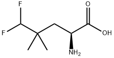 Pentanoic acid, 2-amino-5,5-difluoro-4,4-dimethyl-, (2S)- 化学構造式