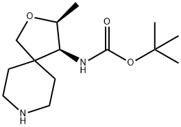 tert-butyl ((3S,4S)-3-methyl-2-oxa-8-azaspiro[4.5]decan-4-yl)carbamate,2098564-18-0,结构式