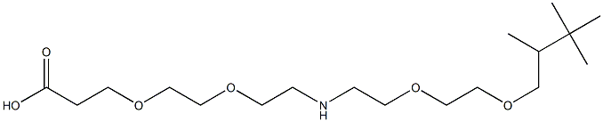 N-Boc-N-bis(PEG2-propargyl) 化学構造式