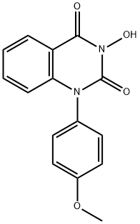 3-羟基-1-(4-甲氧基苯基)喹唑啉-2,4(1H,3H)-二酮,2109805-87-8,结构式