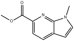1H-Pyrrolo[2,3-b]pyridine-6-carboxylic acid, 1-methyl-, methyl ester Struktur