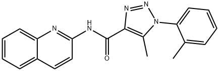 2131223-64-6 5-METHYL-1-(2-METHYLPHENYL)-N-2-QUINOLINYL-1H-1;2;3-TRIAZOLE-4-CARBOXAMIDE