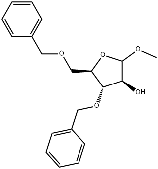 methyl 3,5-di-O-benzyl-α-D-arabinofuranoside,213313-43-0,结构式