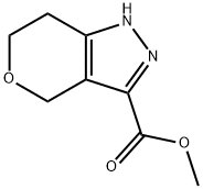 Pyrano[4,3-c]pyrazole-3-carboxylic acid, 1,4,6,7-tetrahydro-, methyl ester Struktur