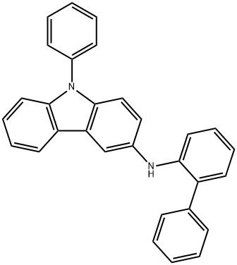 N-(2-联苯基)-9-苯基咔唑-3-胺,2135820-06-1,结构式