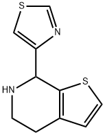 Thieno[2,3-c]pyridine, 4,5,6,7-tetrahydro-7-(4-thiazolyl)-,2137543-10-1,结构式