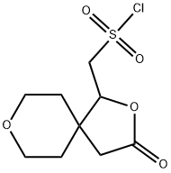 2,8-Dioxaspiro[4.5]decane-1-methanesulfonyl chloride, 3-oxo-|