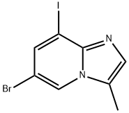 Imidazo[1,2-a]pyridine, 6-bromo-8-iodo-3-methyl- Struktur