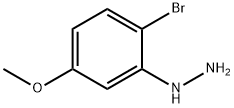 (2-溴-5-甲氧基苯基)肼, 21909-25-1, 结构式