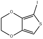 Thieno[3,4-b]-1,4-dioxin, 2,3-dihydro-5-iodo- 化学構造式