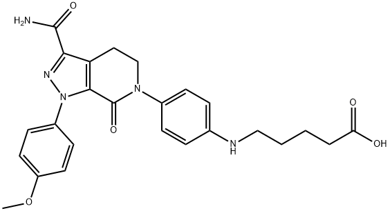 Apixaban Amino Acid Impurity 化学構造式