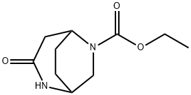 1-Boc-3,9-diazabicyclo[4.2.1] heptan-4-one 结构式