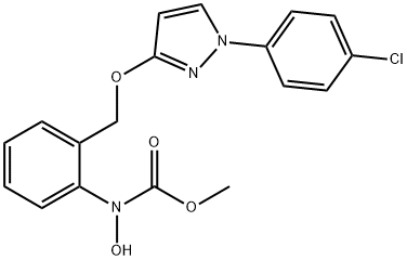 Carbamic acid, [2-[[[1-(4-chlorophenyl)-1H-pyrazol-3-yl]oxy]methyl]phenyl]hydroxy-, methyl ester Structure