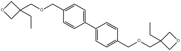 Oxetane, 3,3'-[[1,1'-biphenyl]-4,4'-diylbis(methyleneoxymethylene)]bis[3-ethyl- Structure