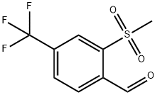 Benzaldehyde, 2-(methylsulfonyl)-4-(trifluoromethyl)- Struktur