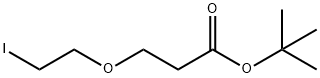 Propanoic acid, 3-(2-iodoethoxy)-, 1,1-dimethylethyl ester Struktur