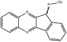 11H-茚并[1,2-b]喹喔啉-11-酮肟, 23146-22-7, 结构式