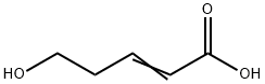 2-Pentenoic acid, 5-hydroxy- 化学構造式