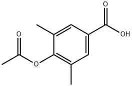 Benzoic acid, 4-(acetyloxy)-3,5-dimethyl- Structure