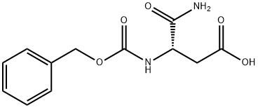 Butanoic acid, 4-amino-4-oxo-3-[[(phenylmethoxy)carbonyl]amino]-, (3S)- Structure