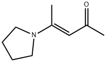 3-Penten-2-one, 4-(1-pyrrolidinyl)-, (3E)- 化学構造式