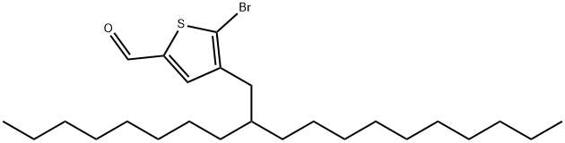 2-Thiophenecarboxaldehyde, 5-bromo-4-(2-octyldodecyl)- 结构式