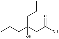 Hexanoic acid, 3-hydroxy-3-propyl- Structure