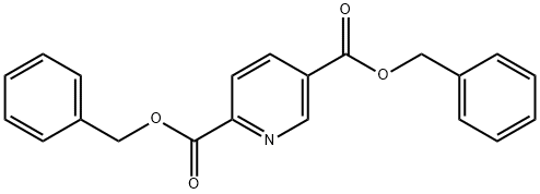 2,5-Pyridinedicarboxylic acid, 2,5-bis(phenylmethyl) ester 化学構造式