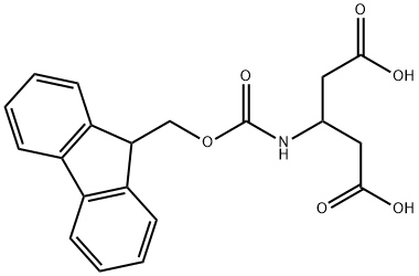 Fmoc-beta-homoaspartic acid, 247217-28-3, 结构式