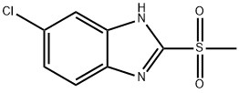 1H-Benzimidazole, 6-chloro-2-(methylsulfonyl)- Structure