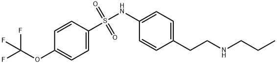 N-[4-[2-(프로필아미노)에틸)페닐]-4-(트리플루오로메톡시)-벤젠술폰아미드염산염