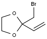 2-(bromomethyl)-2-ethenyl-1,3-dioxolane Structure