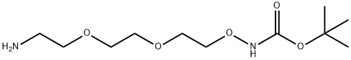 Boc-Aminooxy-PEG2-amine 化学構造式