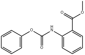 Benzoic acid, 2-[(phenoxycarbonyl)amino]-, methyl ester Structure