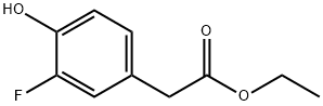 Benzeneacetic acid, 3-fluoro-4-hydroxy-, ethyl ester Structure