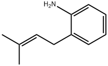 Benzenamine, 2-(3-methyl-2-buten-1-yl)- Struktur