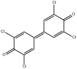 3,3'5,5'-tetrachlorodiphenoquinone 结构式