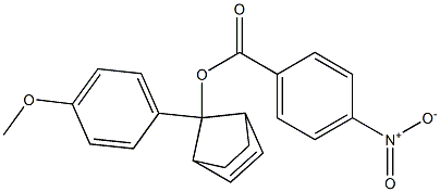 (1β,4β,7-syn)-7-(p-Methoxyphenyl)norborn-2-en-7-ol p-nitrobenzoate Structure