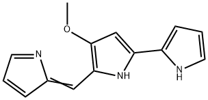 2,2'-Bi-1H-pyrrole, 4-methoxy-5-(2H-pyrrol-2-ylidenemethyl)-,29446-77-3,结构式