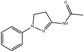 Acetamide, N-(4,5-dihydro-1-phenyl-1H-pyrazol-3-yl)- Struktur