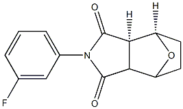 (1β,4β)-N-(m-Fluorophenyl)-7-oxabicyclo[2.2.1]heptane-2β,3β-dicarbimide,30627-44-2,结构式