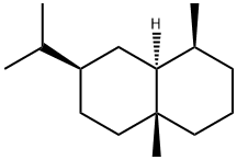 (1S,8aα)-デカヒドロ-1,4aβ-ジメチル-7β-(1-メチルエチル)ナフタレン 化学構造式