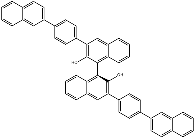 S-3,3'-bis[4-(2-naphthalenyl)phenyl]-1,1'-Binaphthalene]-2,2'-diol Structure