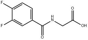 Glycine, N-(3,4-difluorobenzoyl)- 化学構造式