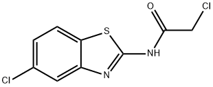 Acetamide, 2-chloro-N-(5-chloro-2-benzothiazolyl)-,3174-13-8,结构式