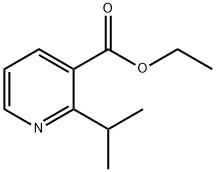 3-Pyridinecarboxylic acid, 2-(1-methylethyl)-, ethyl ester 结构式