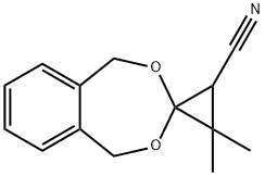 Spiro[2,4-benzodioxepin-3,1'-cyclopropane]-2'-carbonitrile, 1,5-dihydro-3',3'-dimethyl-,322408-35-5,结构式